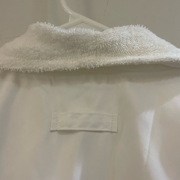 FRETTE WHITE TERRY UNISEX SPA BATHROBE SIZE XL - Picture 7 of 9